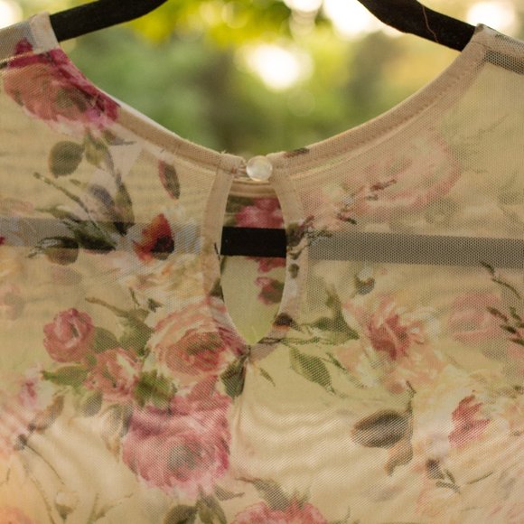 Nordstrom Brand Leith Mesh Floral Bodysuit - Picture 11 of 15